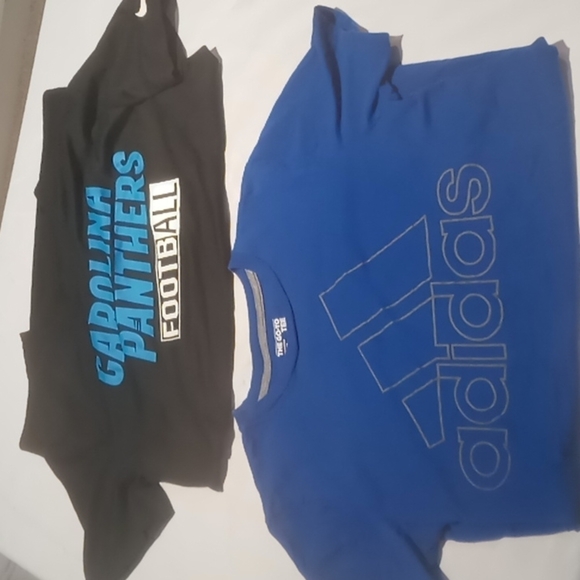 Nike Other - 2 boys large shirt sleeve tees Nike and Adidas